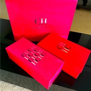 Carolina Herrera rRed boxes and Paper bag